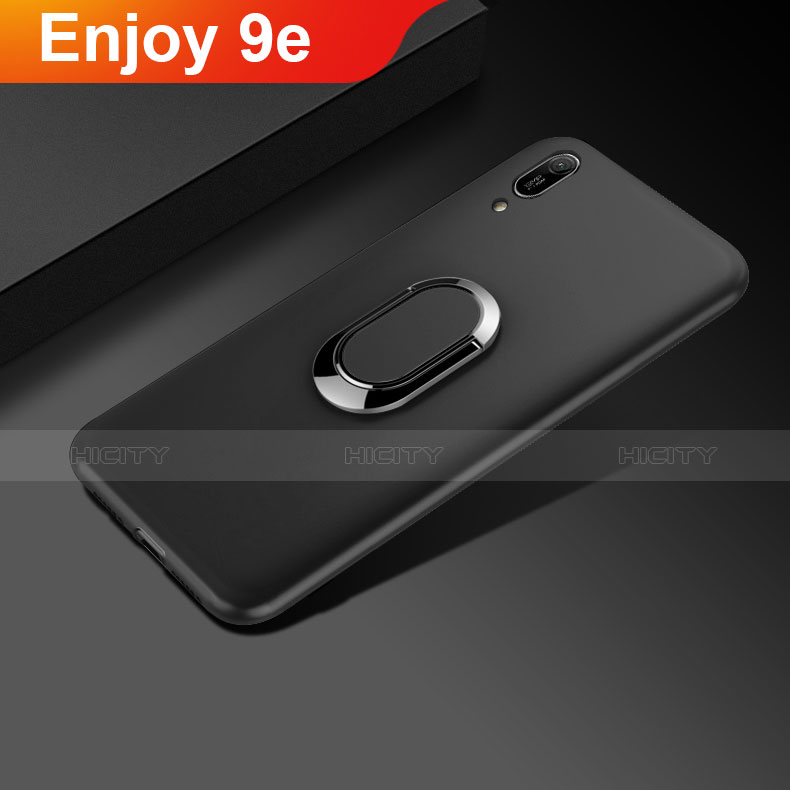 Custodia Silicone Ultra Sottile Morbida Cover S01 per Huawei Enjoy 9e Nero