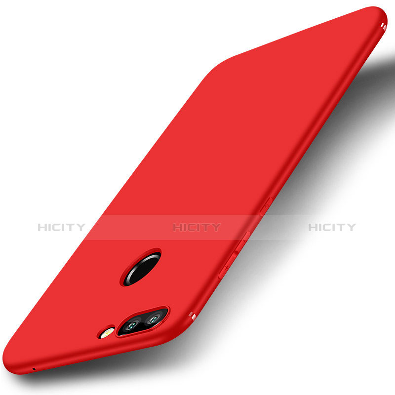 Custodia Silicone Ultra Sottile Morbida Cover S01 per Huawei Honor 9i Rosso