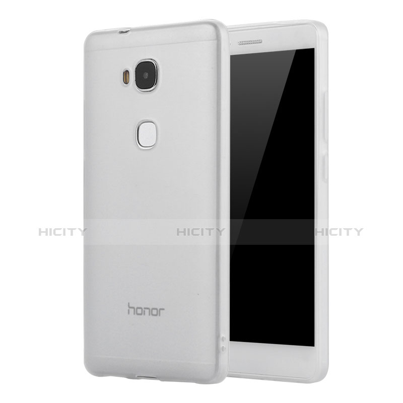 Custodia Silicone Ultra Sottile Morbida Cover S01 per Huawei Honor Play 5X Chiaro