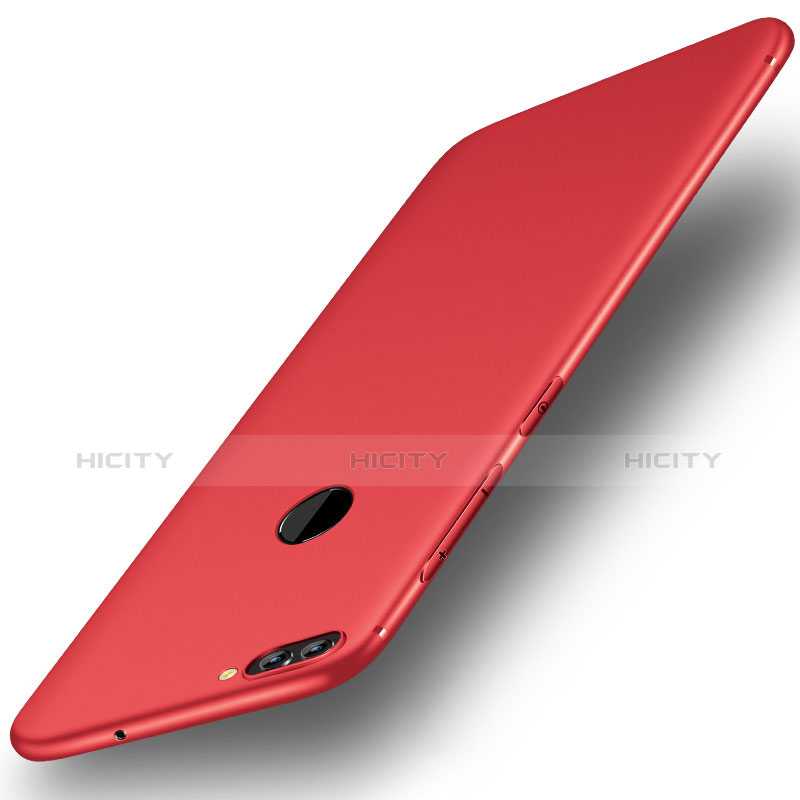 Custodia Silicone Ultra Sottile Morbida Cover S01 per Huawei P Smart Rosso
