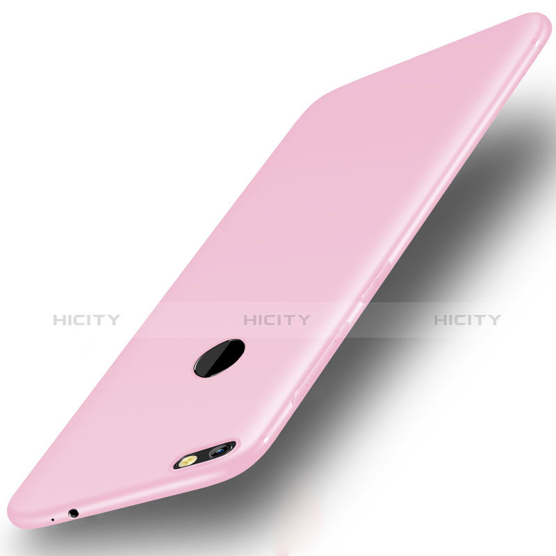 Custodia Silicone Ultra Sottile Morbida Cover S01 per Huawei P9 Lite Mini Rosa