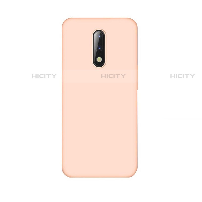 Custodia Silicone Ultra Sottile Morbida Cover S01 per OnePlus 7 Oro Rosa