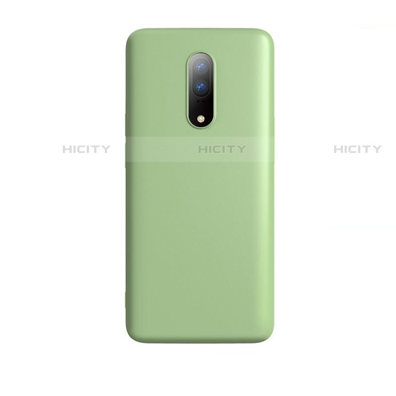 Custodia Silicone Ultra Sottile Morbida Cover S01 per OnePlus 7 Verde