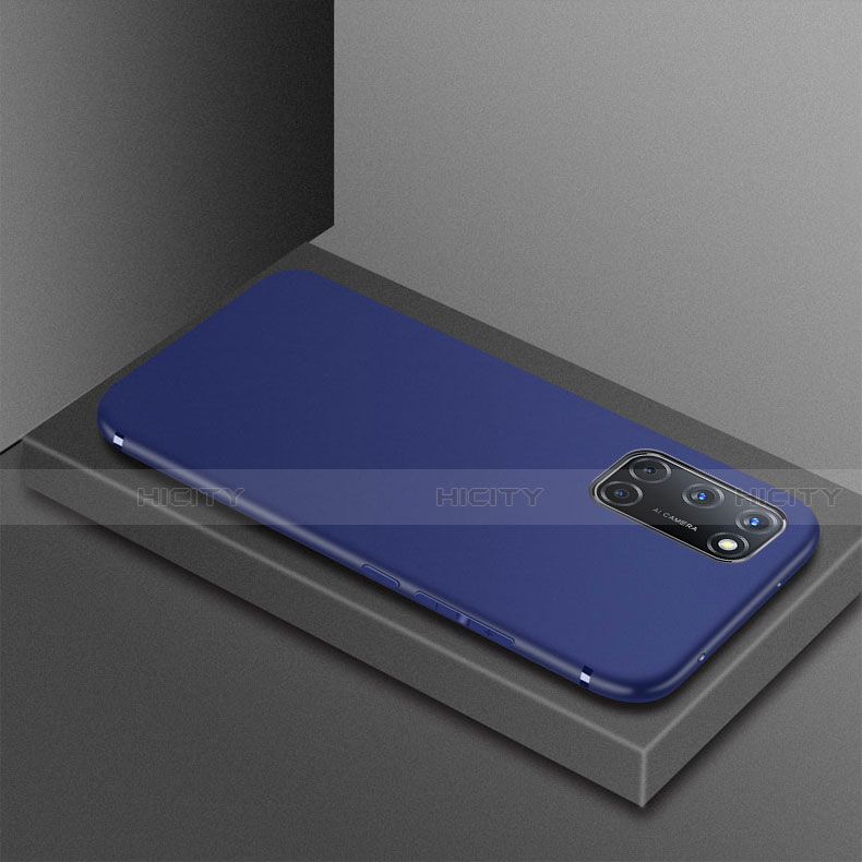 Custodia Silicone Ultra Sottile Morbida Cover S01 per Oppo A72 Blu