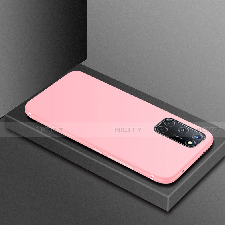 Custodia Silicone Ultra Sottile Morbida Cover S01 per Oppo A72 Rosa