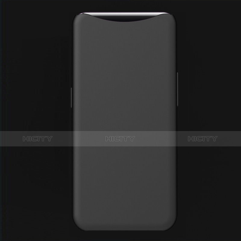 Custodia Silicone Ultra Sottile Morbida Cover S01 per Oppo Find X Nero