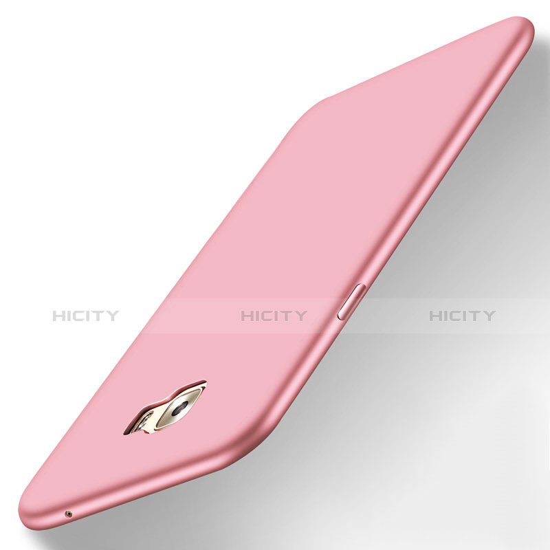 Custodia Silicone Ultra Sottile Morbida Cover S01 per Samsung Galaxy C7 Pro C7010 Rosa