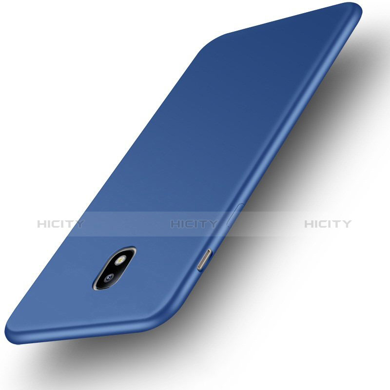 Custodia Silicone Ultra Sottile Morbida Cover S01 per Samsung Galaxy J3 (2017) J330F DS Blu