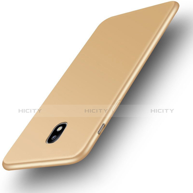 Custodia Silicone Ultra Sottile Morbida Cover S01 per Samsung Galaxy J3 (2017) J330F DS Oro