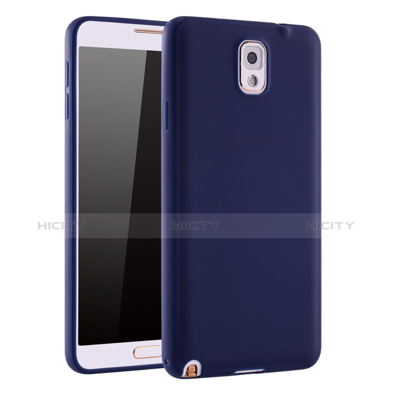 Custodia Silicone Ultra Sottile Morbida Cover S01 per Samsung Galaxy Note 3 N9000 Blu