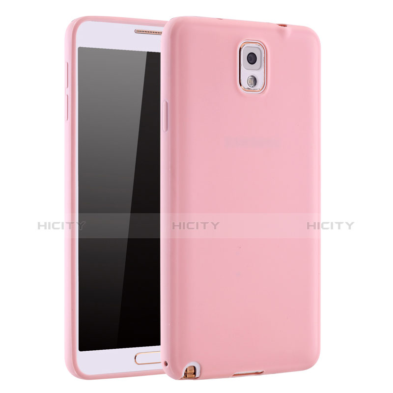 Custodia Silicone Ultra Sottile Morbida Cover S01 per Samsung Galaxy Note 3 N9000 Rosa