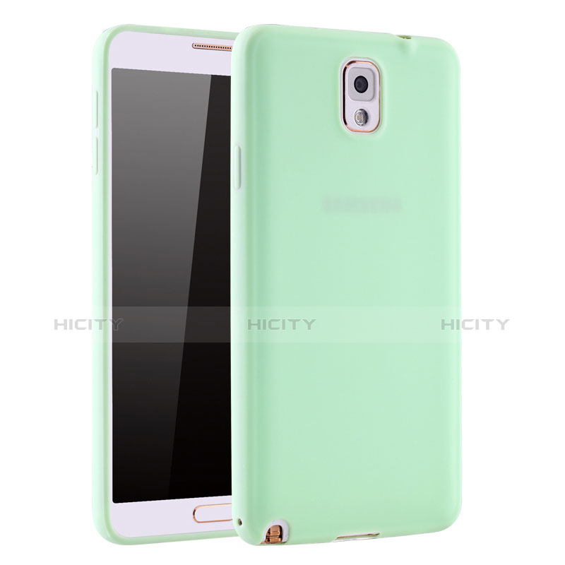 Custodia Silicone Ultra Sottile Morbida Cover S01 per Samsung Galaxy Note 3 N9000 Verde