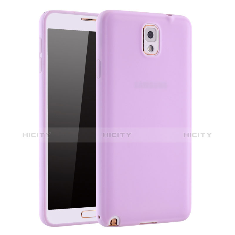 Custodia Silicone Ultra Sottile Morbida Cover S01 per Samsung Galaxy Note 3 N9000 Viola