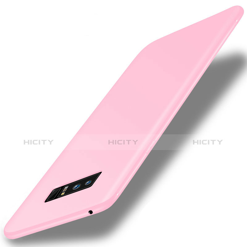 Custodia Silicone Ultra Sottile Morbida Cover S01 per Samsung Galaxy Note 8 Rosa