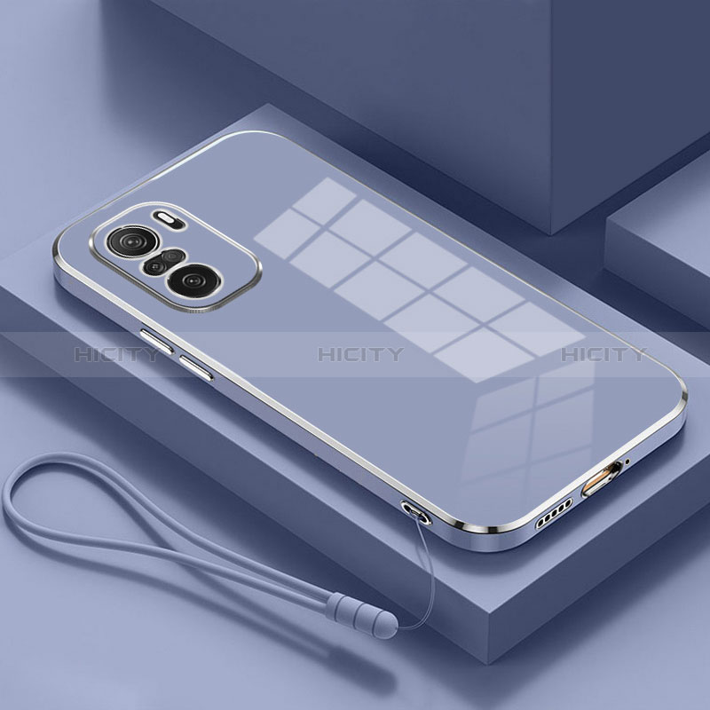 Custodia Silicone Ultra Sottile Morbida Cover S01 per Xiaomi Mi 11i 5G Grigio Lavanda