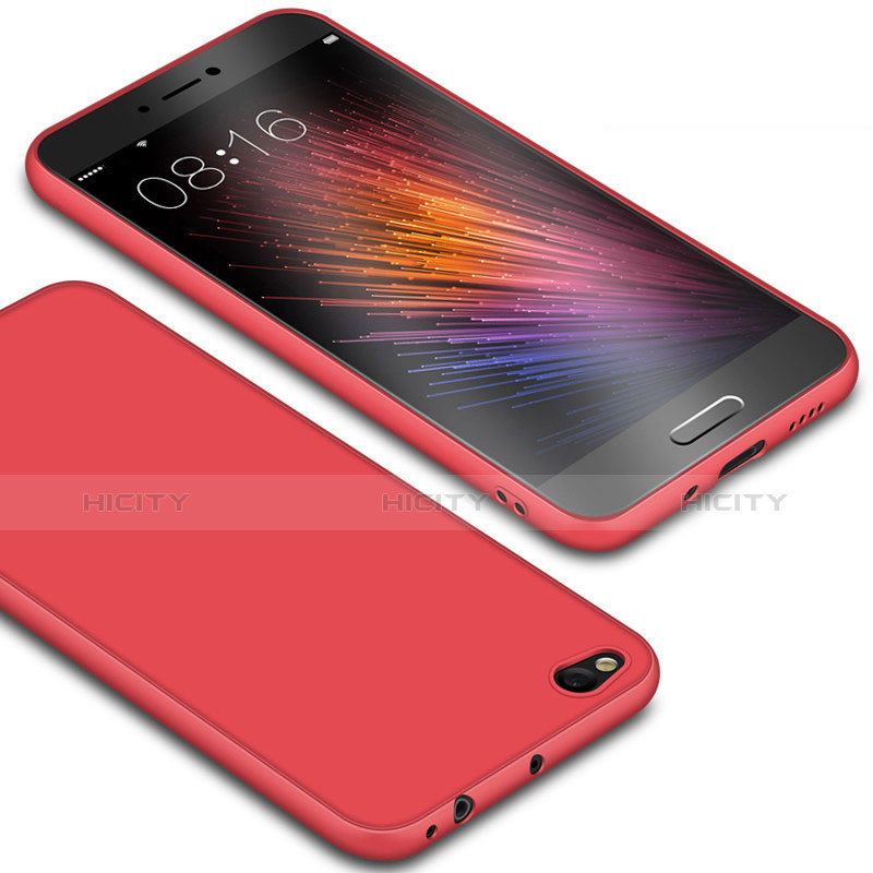 Custodia Silicone Ultra Sottile Morbida Cover S01 per Xiaomi Mi 5C Rosso
