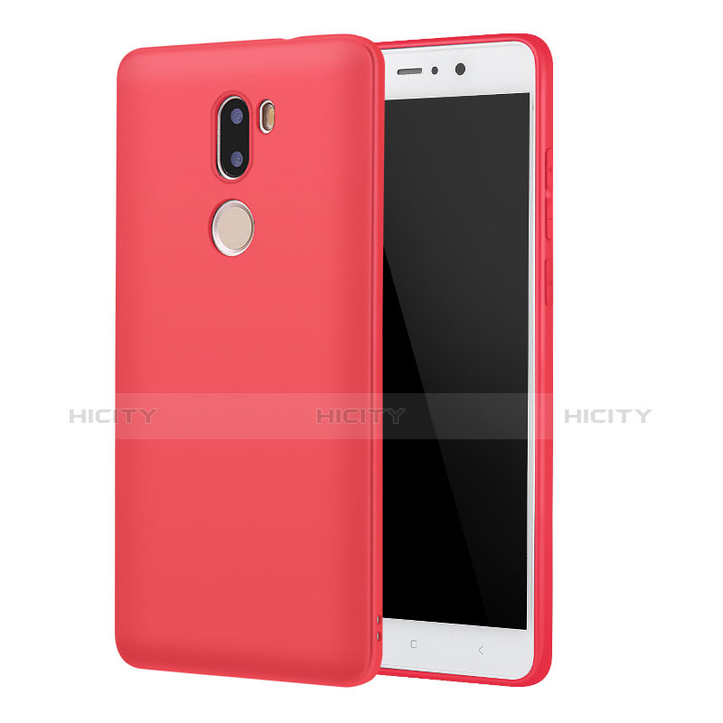 Custodia Silicone Ultra Sottile Morbida Cover S01 per Xiaomi Mi 5S Plus Rosso