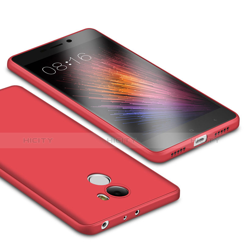 Custodia Silicone Ultra Sottile Morbida Cover S01 per Xiaomi Redmi 4 Standard Edition Rosso