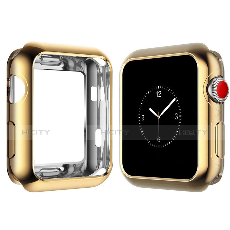 Custodia Silicone Ultra Sottile Morbida Cover S02 per Apple iWatch 4 44mm Oro