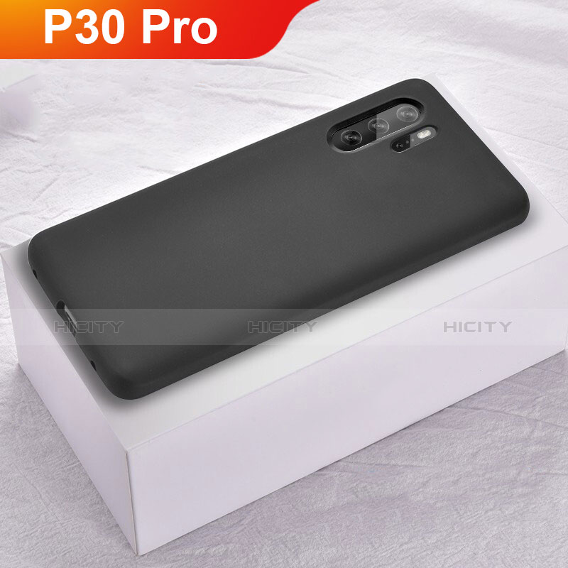 Custodia Silicone Ultra Sottile Morbida Cover S02 per Huawei P30 Pro New Edition Nero