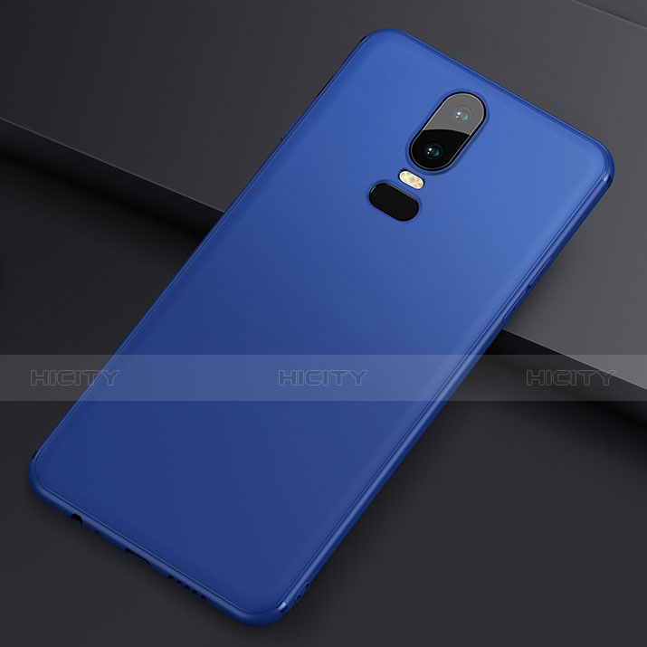 Custodia Silicone Ultra Sottile Morbida Cover S02 per OnePlus 6 Blu