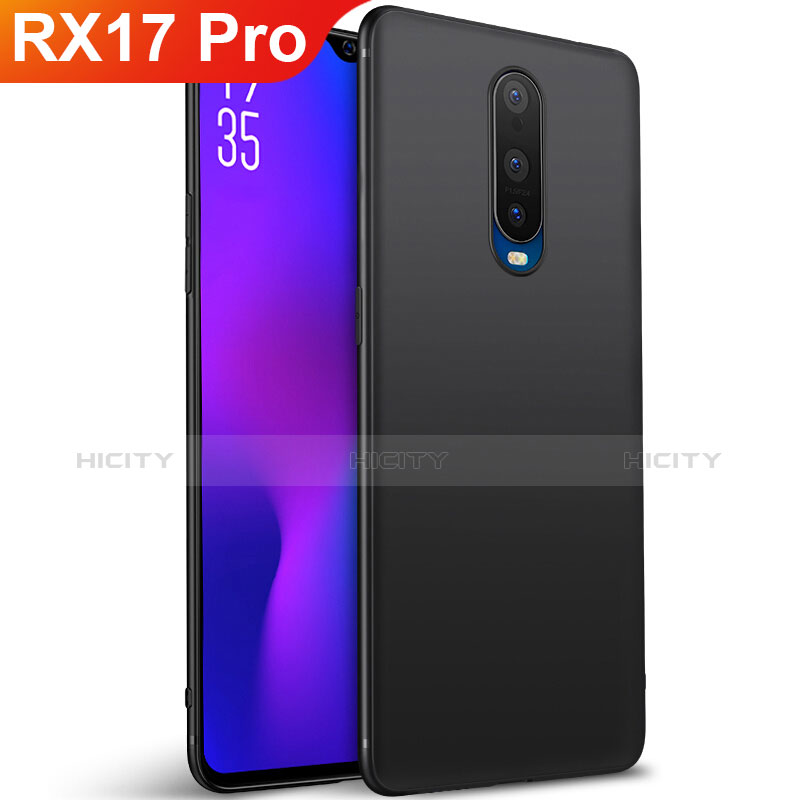 Custodia Silicone Ultra Sottile Morbida Cover S02 per Oppo RX17 Pro Nero