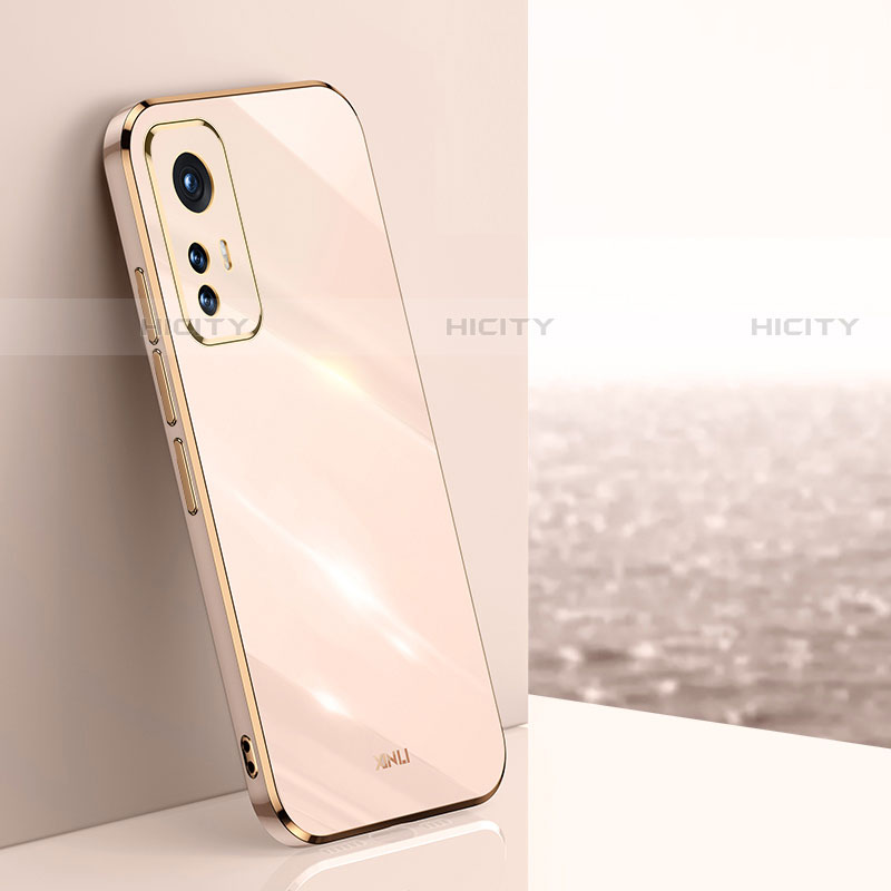 Custodia Silicone Ultra Sottile Morbida Cover S02 per Xiaomi Mi 12 Pro 5G Oro