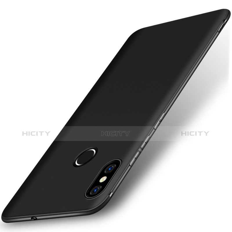 Custodia Silicone Ultra Sottile Morbida Cover S02 per Xiaomi Mi 8 Nero