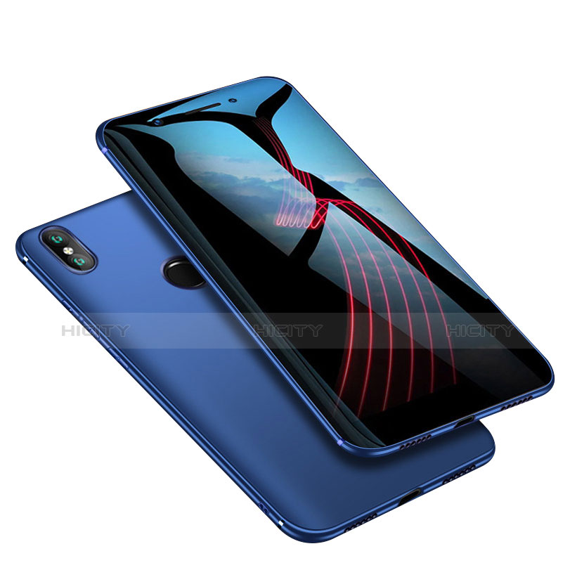 Custodia Silicone Ultra Sottile Morbida Cover S02 per Xiaomi Mi A2 Blu