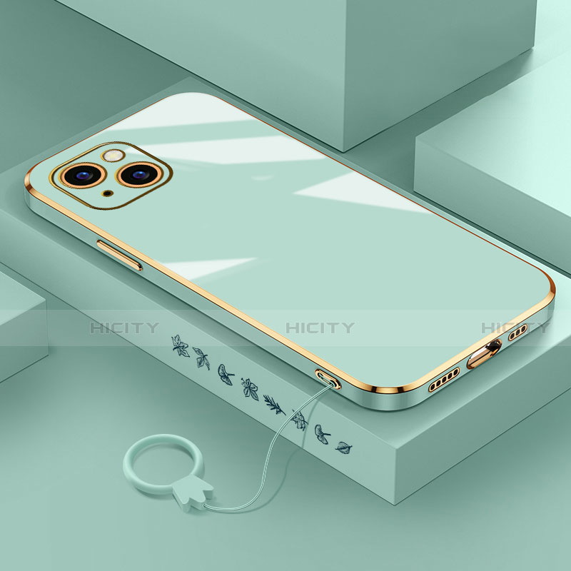 Custodia Silicone Ultra Sottile Morbida Cover S03 per Apple iPhone 13 Mini Verde