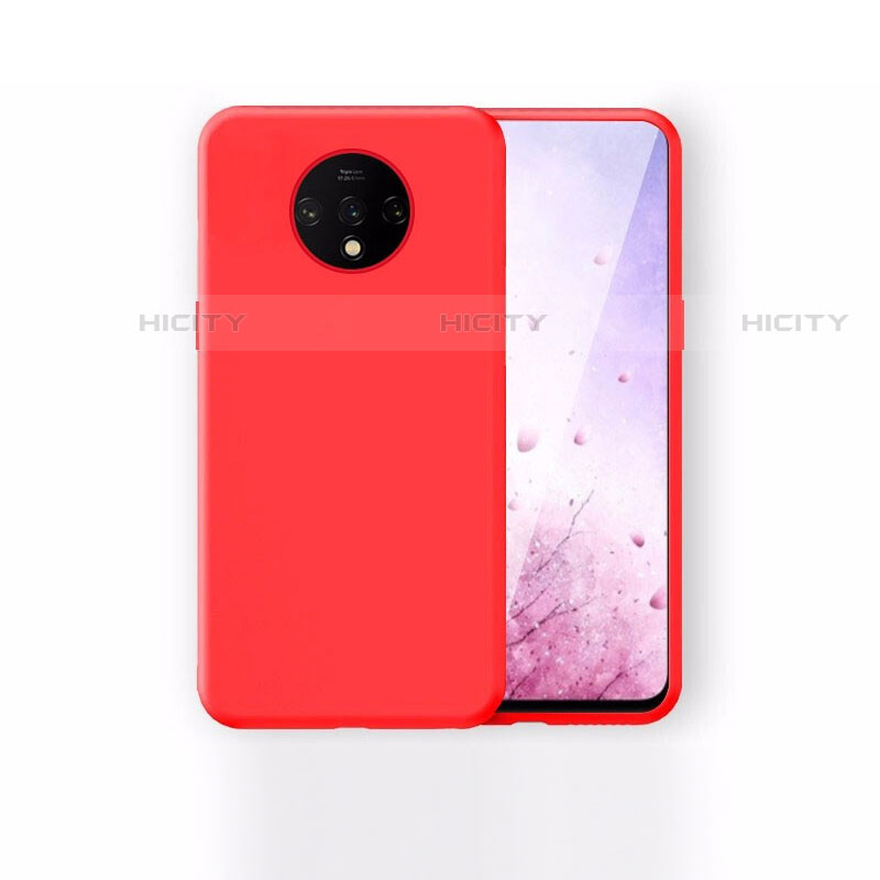 Custodia Silicone Ultra Sottile Morbida Cover S03 per OnePlus 7T Rosso