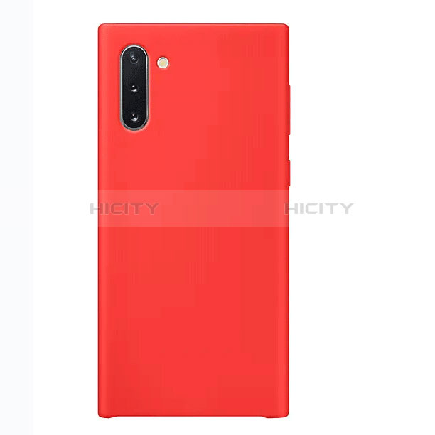 Custodia Silicone Ultra Sottile Morbida Cover S03 per Samsung Galaxy Note 10 Rosso