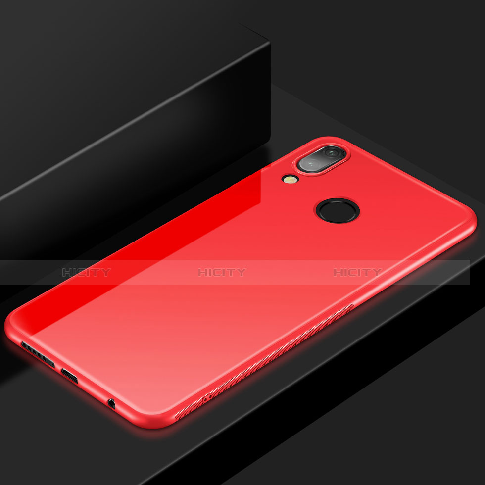 Custodia Silicone Ultra Sottile Morbida Cover S05 per Huawei P20 Lite Rosso
