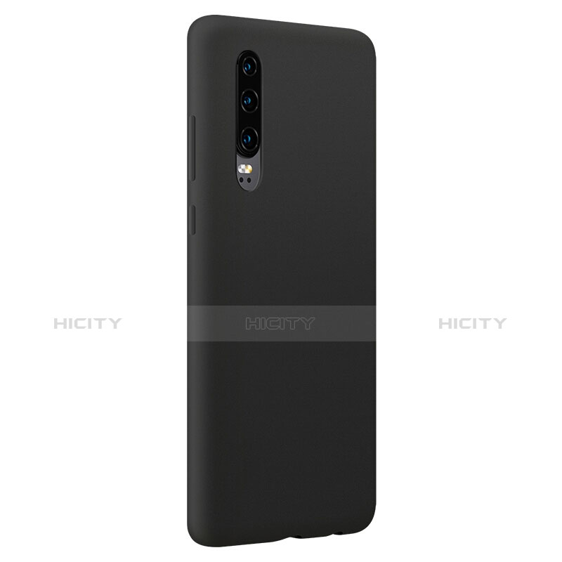 Custodia Silicone Ultra Sottile Morbida Cover S05 per Huawei P30 Nero