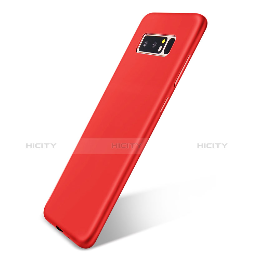 Custodia Silicone Ultra Sottile Morbida Cover S05 per Samsung Galaxy Note 8 Duos N950F Rosso