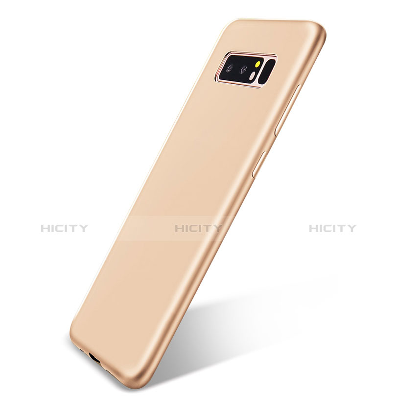 Custodia Silicone Ultra Sottile Morbida Cover S05 per Samsung Galaxy Note 8 Oro