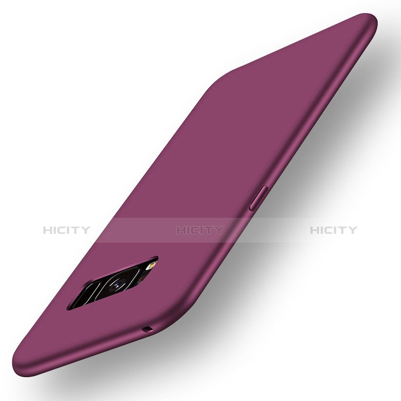 Custodia Silicone Ultra Sottile Morbida Cover S05 per Samsung Galaxy S8 Plus Viola