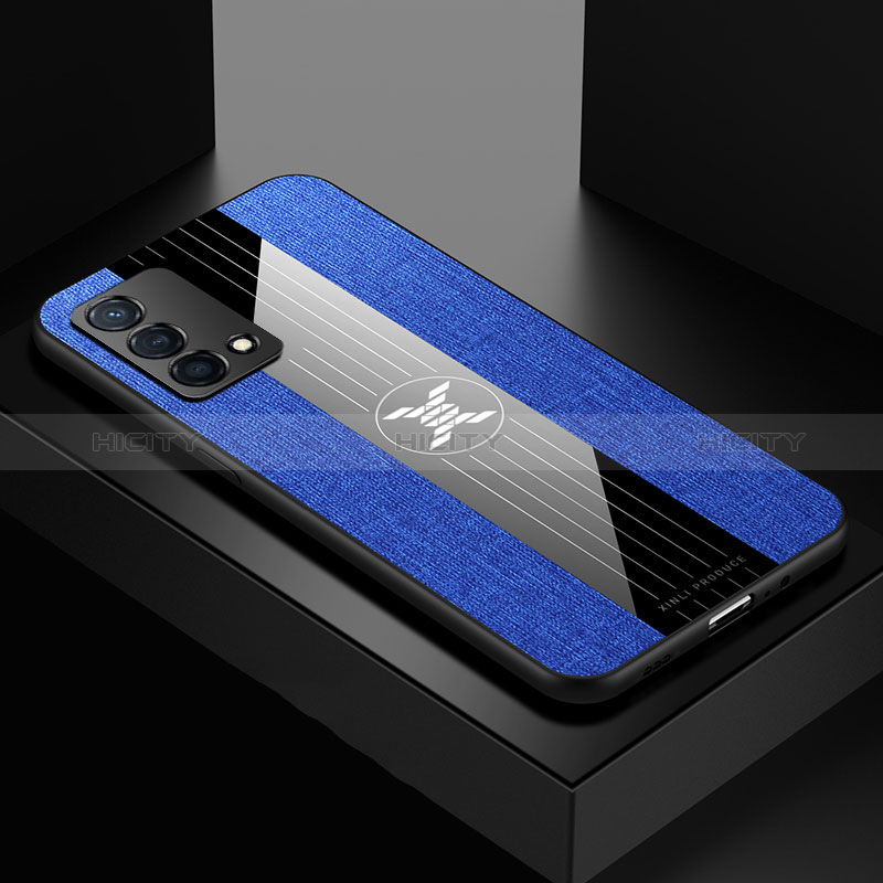 Custodia Silicone Ultra Sottile Morbida Cover X01L per Oppo K9 5G Blu