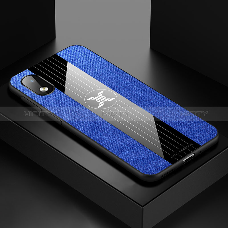 Custodia Silicone Ultra Sottile Morbida Cover X02L per Samsung Galaxy M01 Core Blu