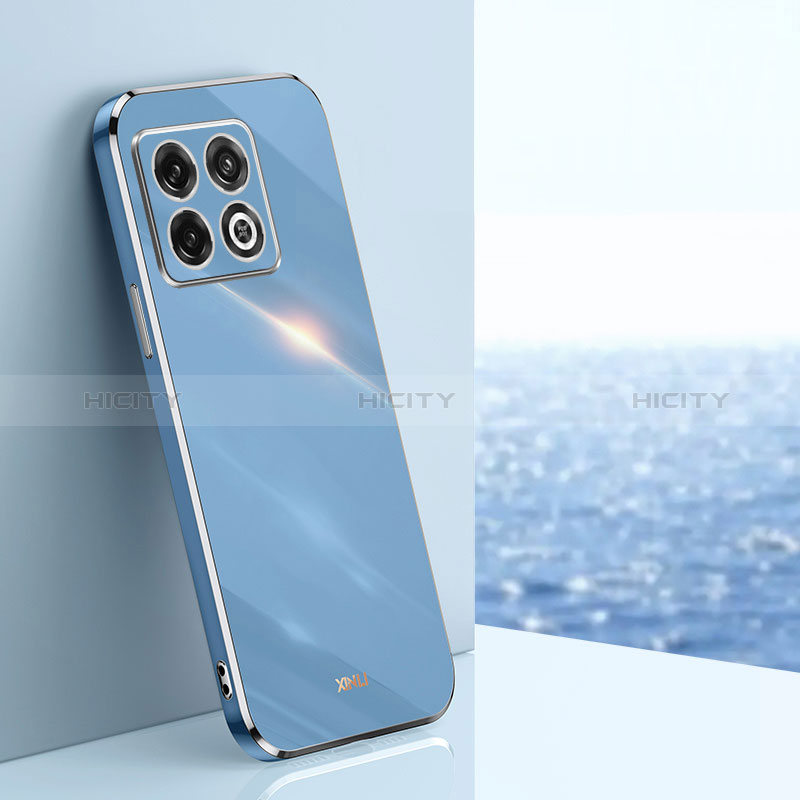 Custodia Silicone Ultra Sottile Morbida Cover XL1 per OnePlus 10 Pro 5G Blu