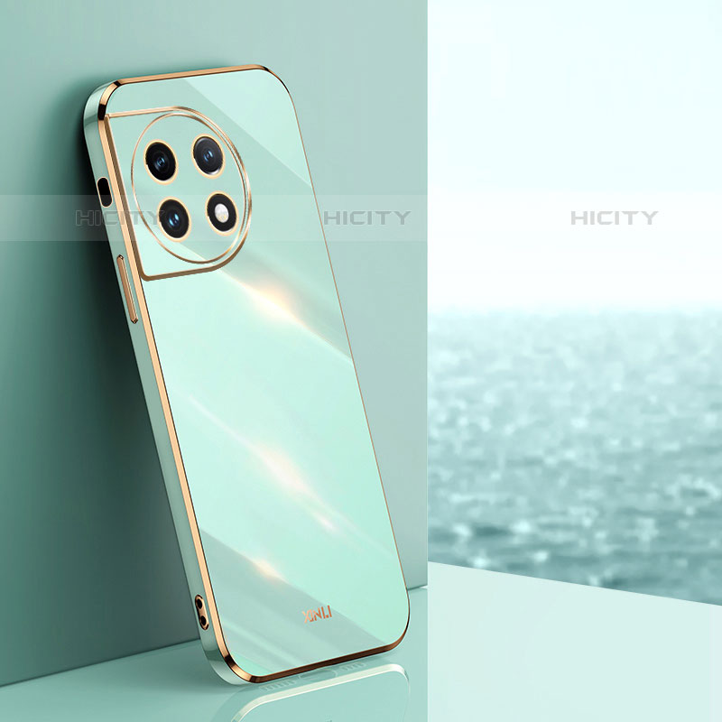 Custodia Silicone Ultra Sottile Morbida Cover XL1 per OnePlus Ace 2 Pro 5G Verde