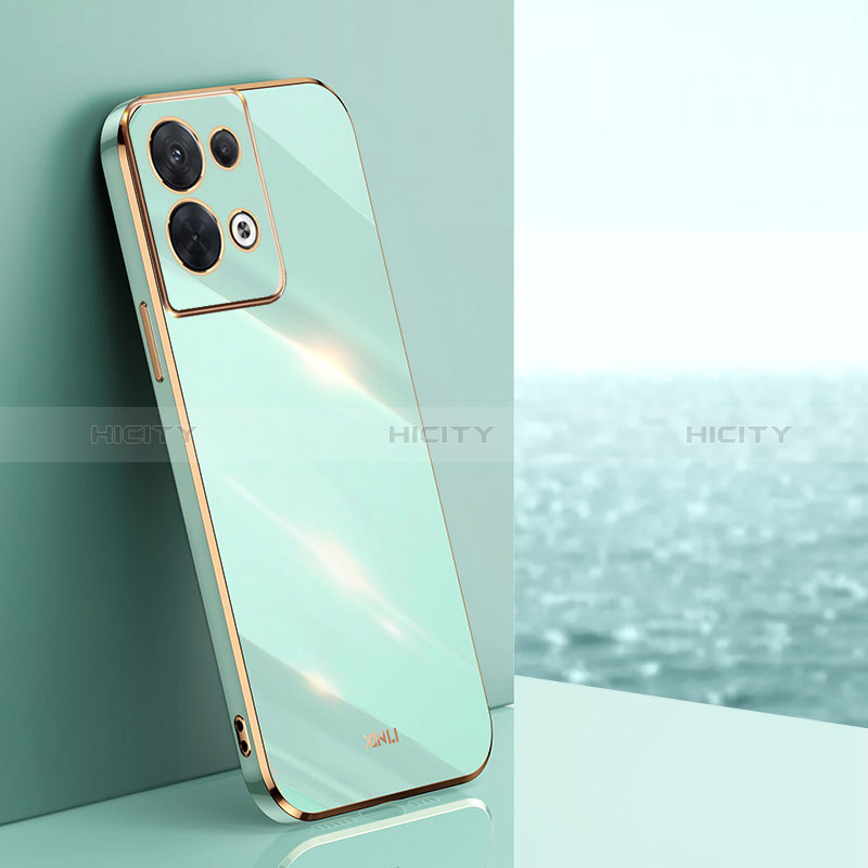 Custodia Silicone Ultra Sottile Morbida Cover XL1 per Oppo Reno9 Pro+ Plus 5G Verde