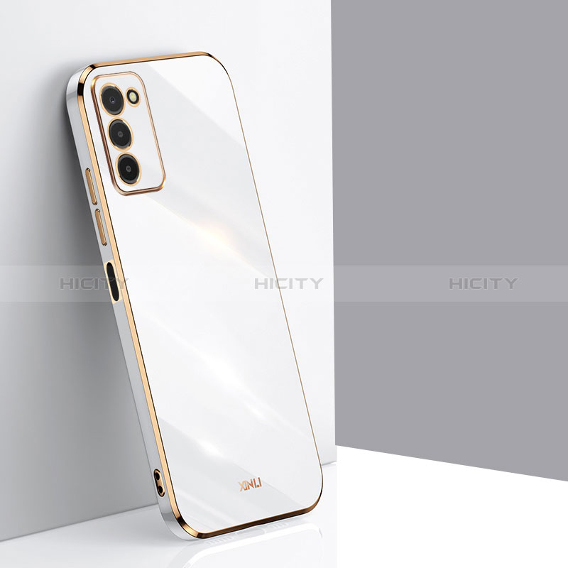 Custodia Silicone Ultra Sottile Morbida Cover XL1 per Samsung Galaxy A02s Bianco
