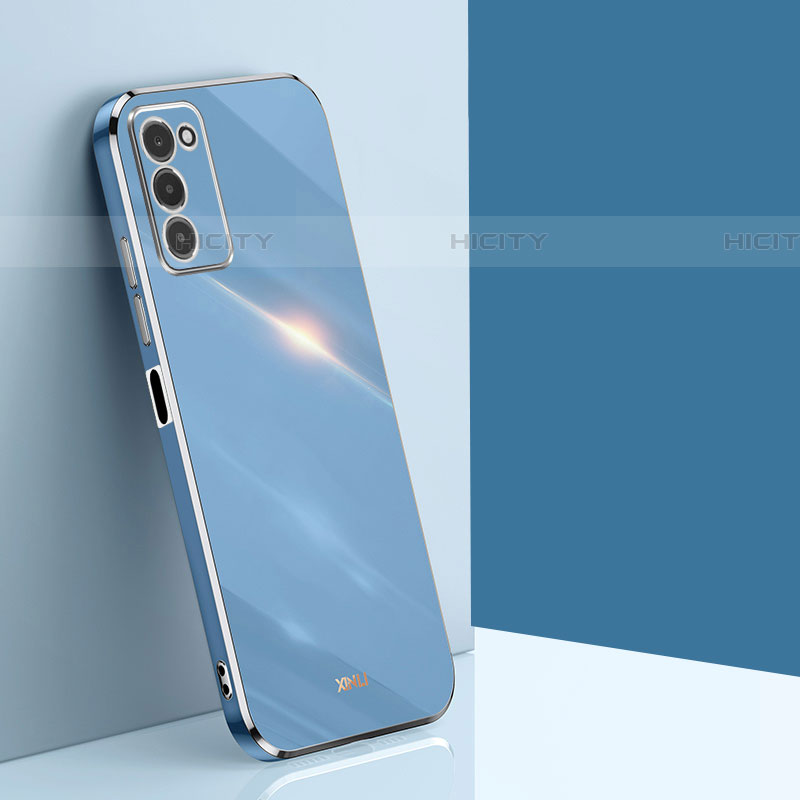 Custodia Silicone Ultra Sottile Morbida Cover XL1 per Samsung Galaxy A03s Blu