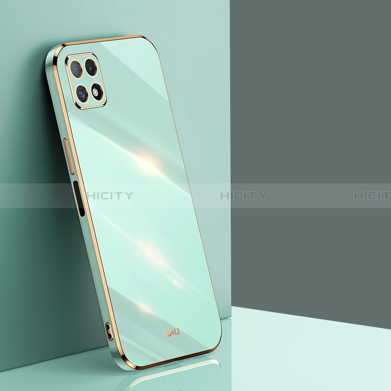 Custodia Silicone Ultra Sottile Morbida Cover XL1 per Samsung Galaxy A22 5G Verde