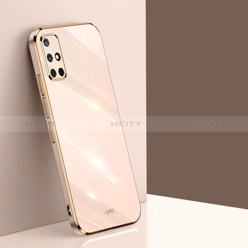 Custodia Silicone Ultra Sottile Morbida Cover XL1 per Samsung Galaxy A51 4G Oro