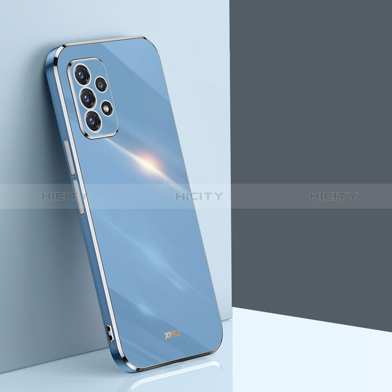 Custodia Silicone Ultra Sottile Morbida Cover XL1 per Samsung Galaxy A52s 5G Blu