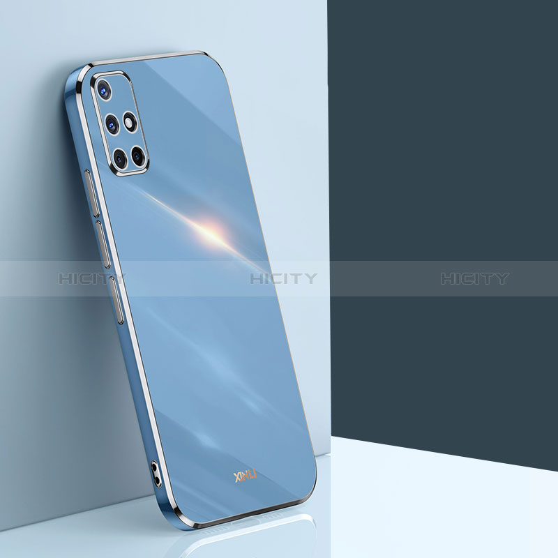 Custodia Silicone Ultra Sottile Morbida Cover XL1 per Samsung Galaxy A71 4G A715 Blu