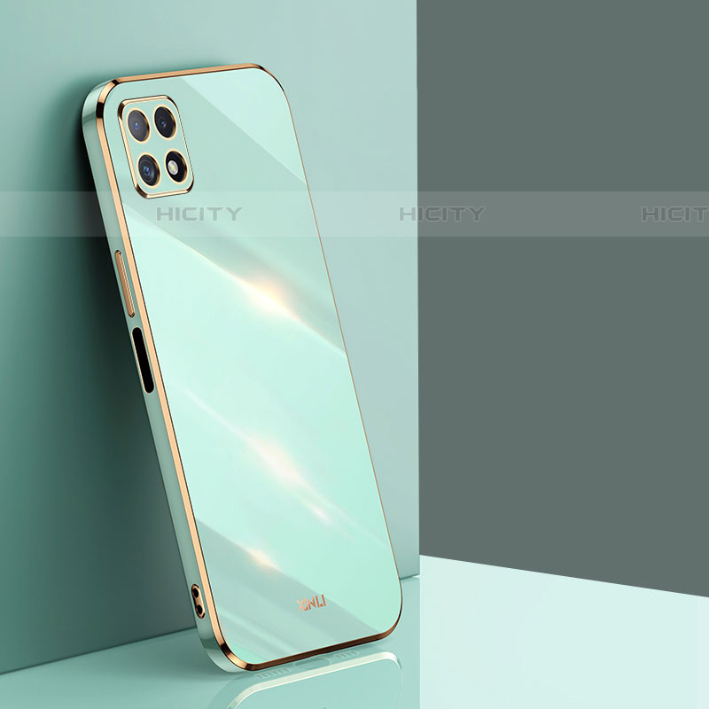 Custodia Silicone Ultra Sottile Morbida Cover XL1 per Samsung Galaxy F42 5G Verde