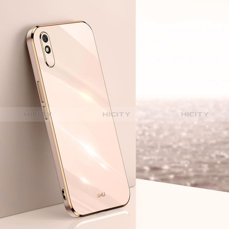 Custodia Silicone Ultra Sottile Morbida Cover XL1 per Xiaomi Redmi 9A Oro